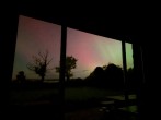 Northern Lights through the window